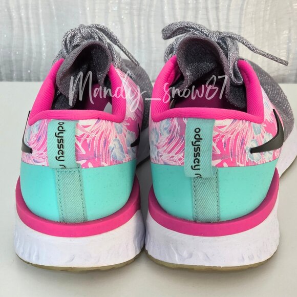 Nike Odyssey React Flyknit 2 Floral Print Women’s Sneakers Size 8 - Picture 5 of 7